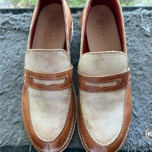 BED|STU Womens Leather Chunky Loafers Size 9.5